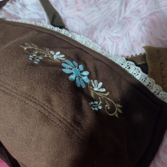 Vintage Joe Boxer Bra Bundle/ Pink 40 C/Brown 42 C/ Embroidered - Picture 5 of 5